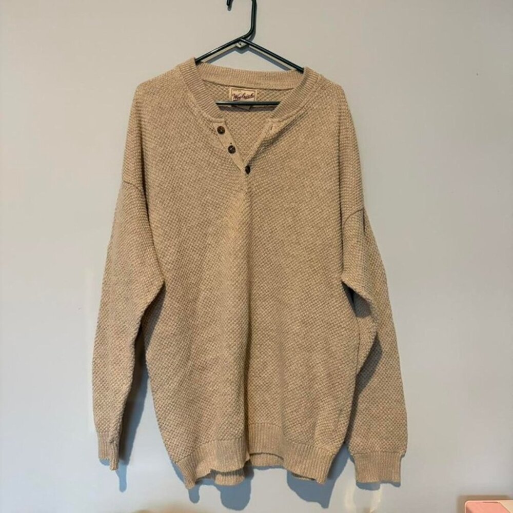 Men’s xl woolrich sweater in oatmeal